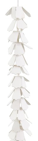 shishi Paper flower garland white 150cm