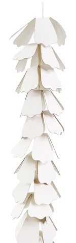 shishi Paper flower garland white 175cm