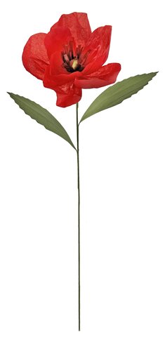 shishi Paper poppy red 75cm