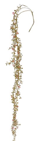 shishi Pink-clear bead champagne garland 125cm