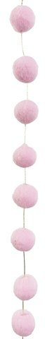 shishi Pompom ball garland pink 180cm