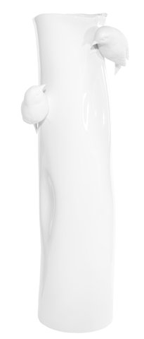 shishi Porcelaine vase w/white birds 45cm
