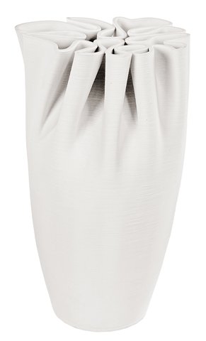 shishi Printed ceramic fakir vase cream h24cm