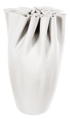 shishi Printed ceramic fakir vase cream h28cm