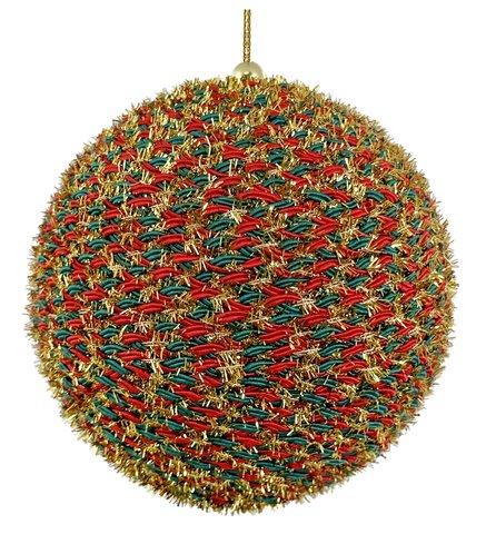 shishi Rope ball red green gold 12cm