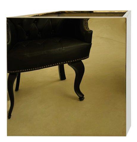 shishi Rust free cube pot polished gold 40x40x4