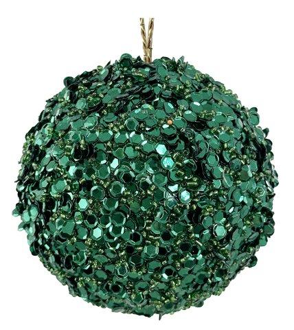 shishi Sequin ball dk green 10cm