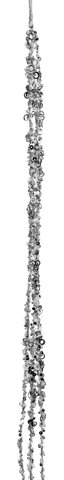 shishi Sequin garland x3 silver 180cm