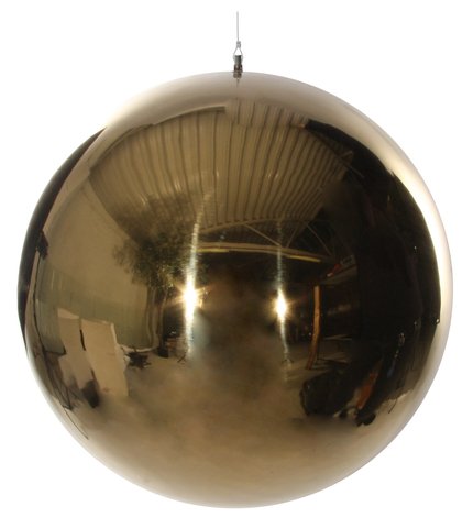 shishi Stainless steel ball shiny gold 38cm