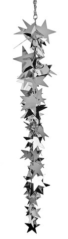 shishi Star sequin ornament silver 22cm