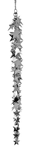 shishi Star sequin ornament silver 29 5cm