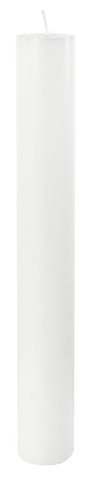 shishi Stearin cylinder candle white d38mm;h30cm