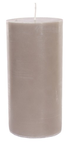 shishi Stearin cylinder grey 10x20cm