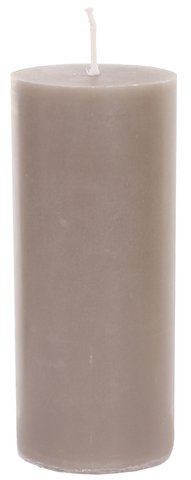 shishi Stearin cylinder grey 6x14cm