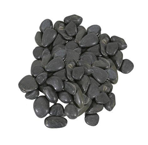 shishi Stones black polished 1kg d1-2cm
