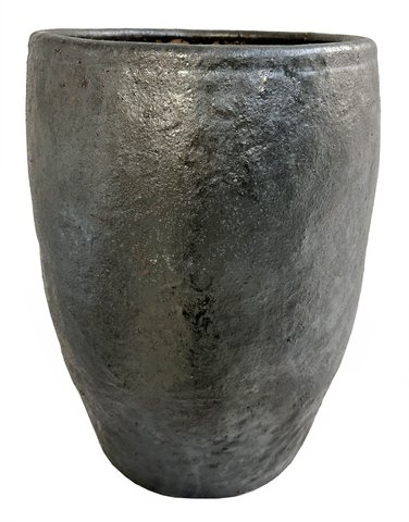 shishi Terracota pot rough silver d32 h45cm