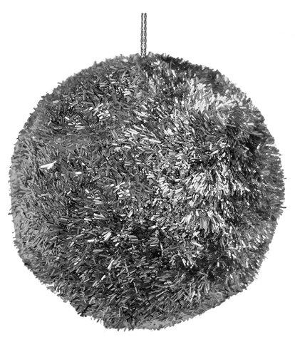 shishi Tinsel ball silver 8cm