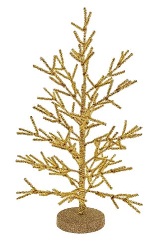 shishi Tinsel tree gold 53cm