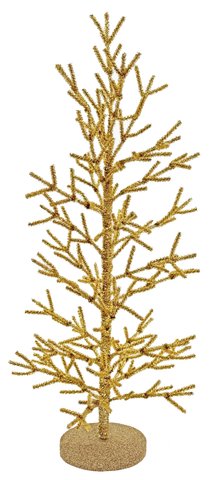 shishi Tinsel tree gold 67cm