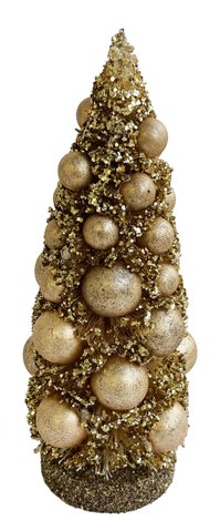 shishi Twig tree gold glitter with gold glass