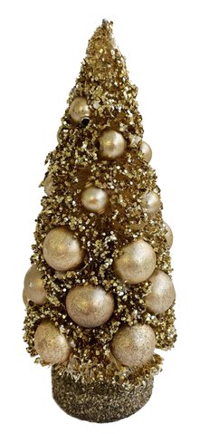 shishi Twig tree gold glitter with gold glass