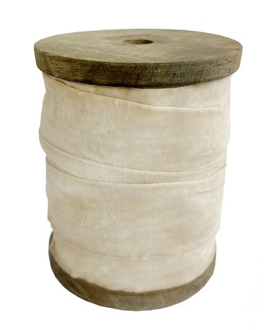 shishi Velvet 50mm ribbon on spool powder pink 25m