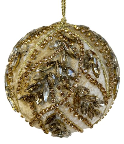 shishi Velvet ball gold rye deco 9cm