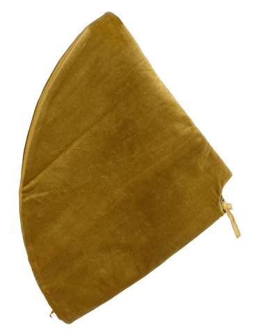 shishi Velvet tree skirt mustard 1m