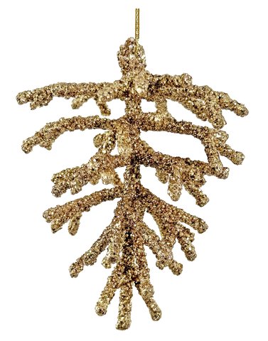 shishi Wire glitter cone gold 12cm