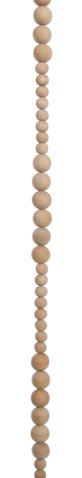 shishi Wood bead garland natural 120cm
