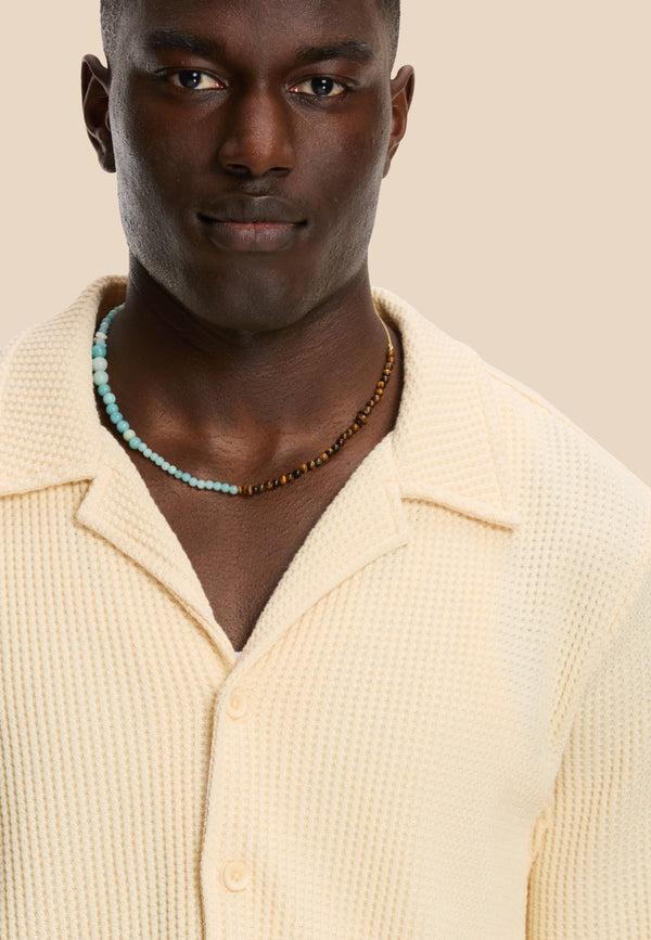 Shiwi DEAN Waffle Structure Shortsleeve Light Beige