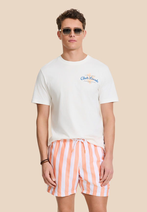 shiwi MAC swim shorts broad stripe orange sun stripe