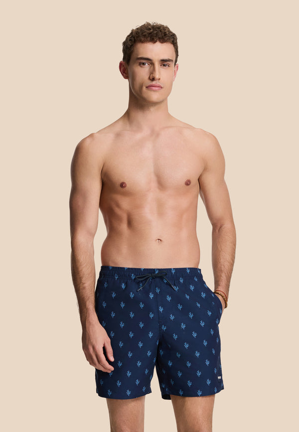Shiwi MIKE Swim Shorts Sketched Coral Blue Navy Sketched Coral