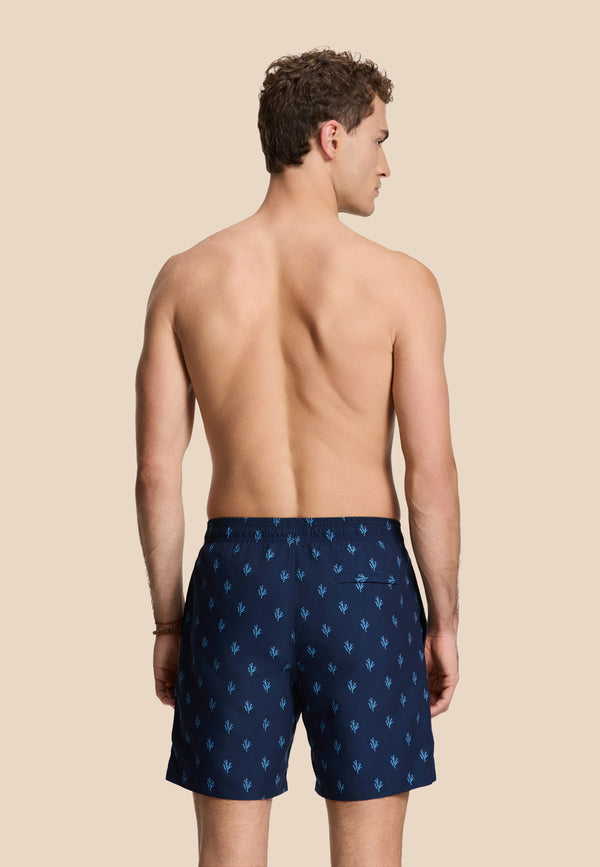 Shiwi MIKE Swim Shorts Sketched Coral Blue Navy Sketched Coral