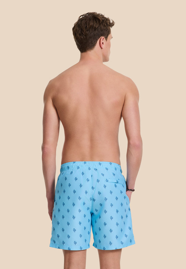 Shiwi MIKE Swim Shorts Sketched Coral Blue Sky Sketched Coral