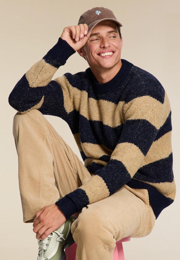 shiwi PIKE relaxed fit wave pullover Blue clay wave