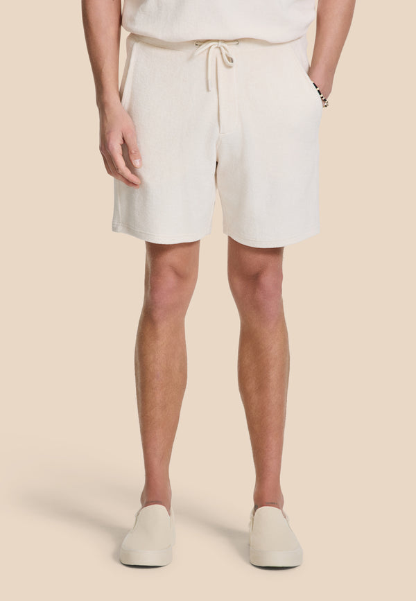 Shiwi EVAN Toweling Shorts Solid White