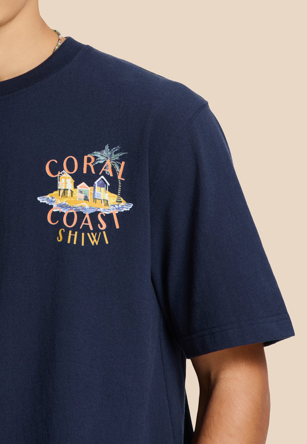 Shiwi FINN Relaxed T-shirt Coral Coast