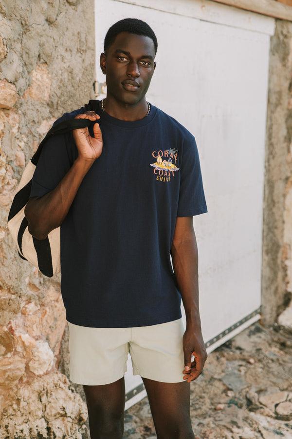 shiwi FINN relaxed t-shirt coral coast