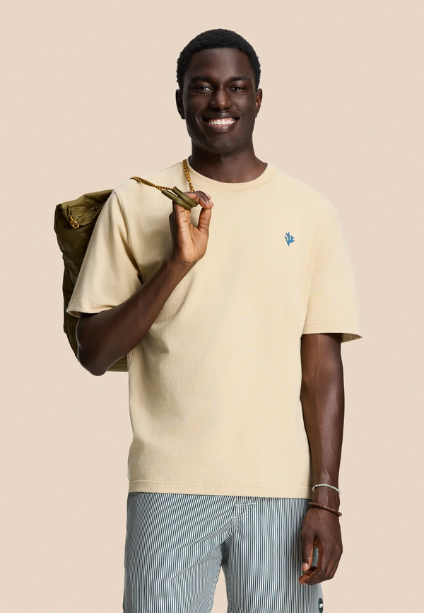 shiwi FINN relaxed t-shirt coral logo Beige sand