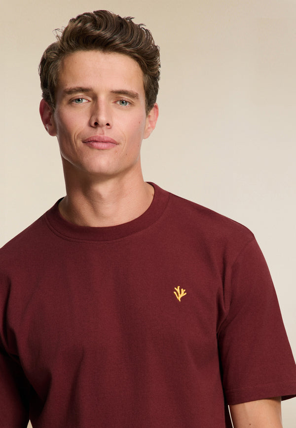 Shiwi FINN Relaxed T-shirt Coral Logo Red Earth