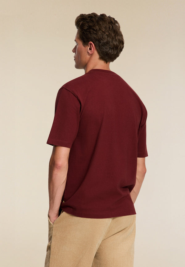 Shiwi FINN Relaxed T-shirt Coral Logo Red Earth