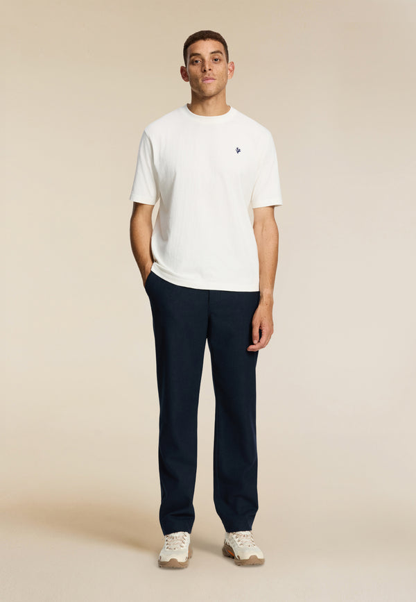 Shiwi FINN Relaxed T-shirt Coral Logo White