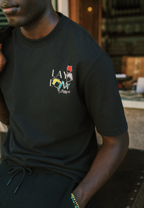 Shiwi FINN Relaxed T-shirt Sketched Flowers