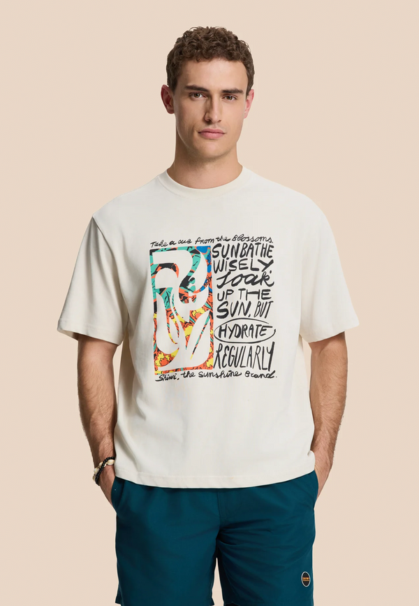 shiwi JAY oversized t-shirt flower block