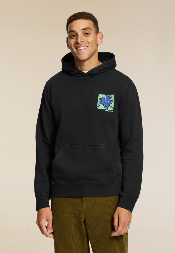 Shiwi LEO Regular Fit Slow Pace Hoodie Black