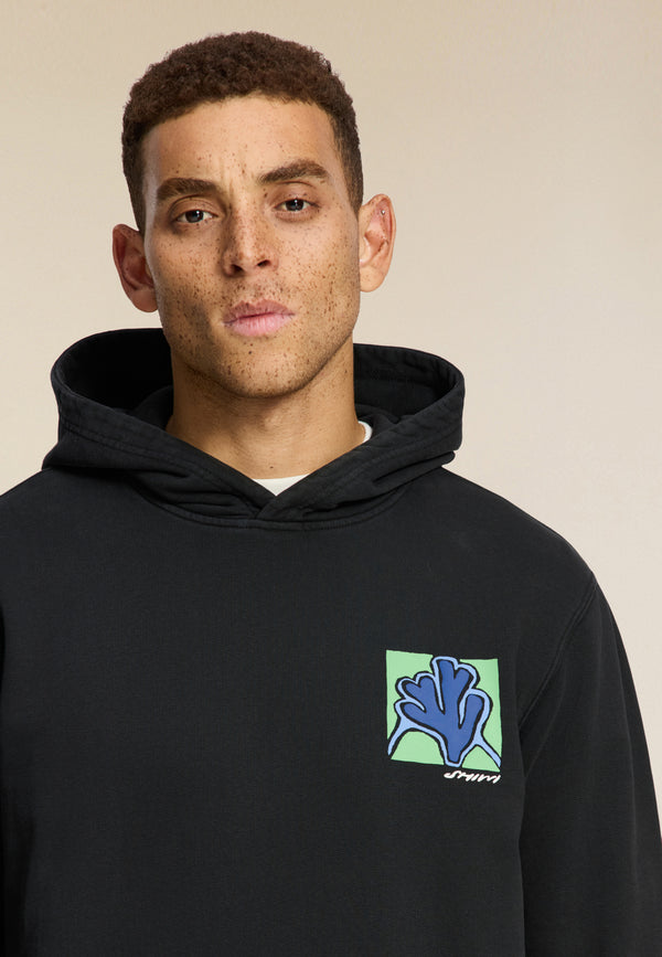 Shiwi LEO Regular Fit Slow Pace Hoodie Black