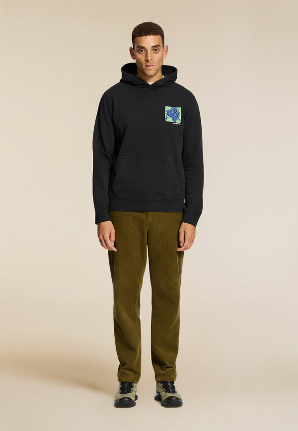 Shiwi LEO Regular Fit Slow Pace Hoodie Black