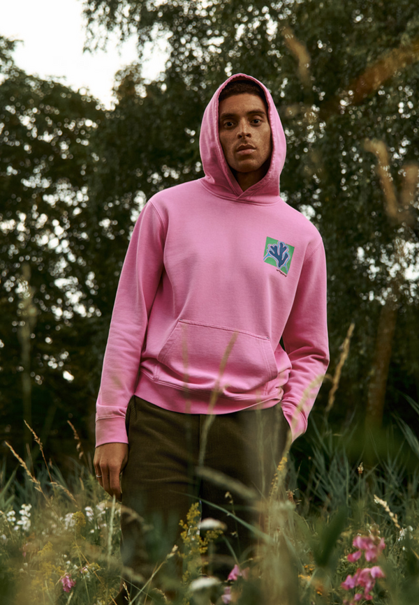 shiwi LEO regular fit slow pace hoodie Pink dusk