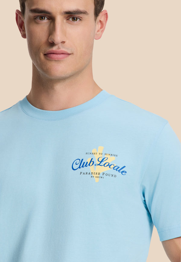 Shiwi LIAM Regular T-shirt Paradise Blue Sky